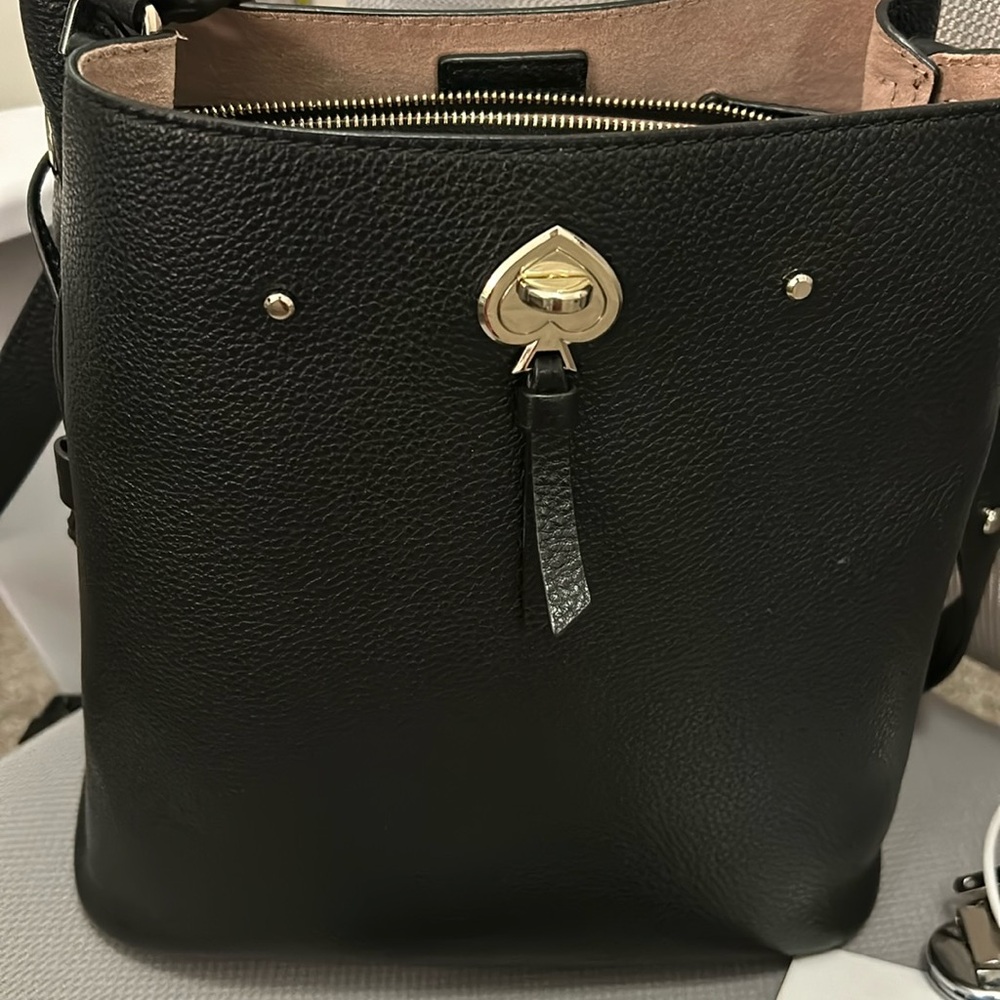 Gently used small black purse Kate spade